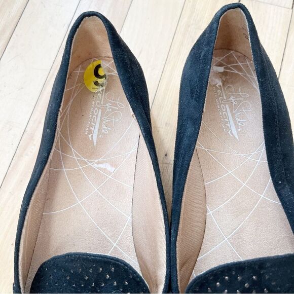 LifeStride Velocity ZaZa Black Suede Slip On‎ Loafer Shoes - Picture 8 of 12